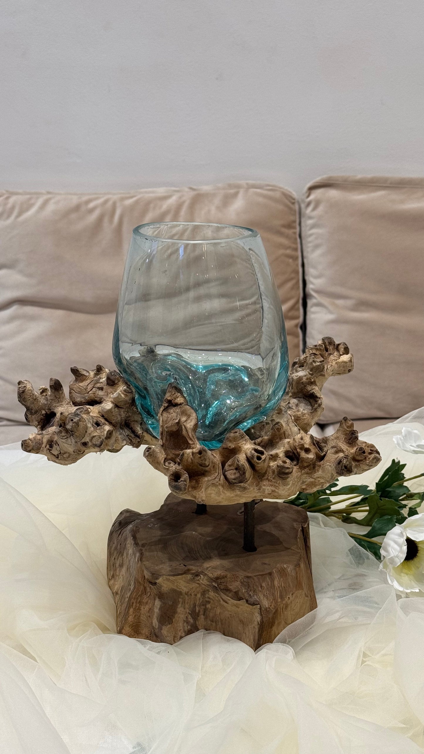 Single Glass Form on Iron Stand