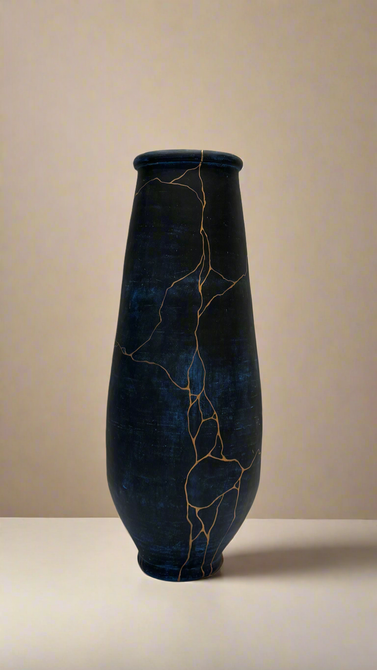 Blue and gold lightning