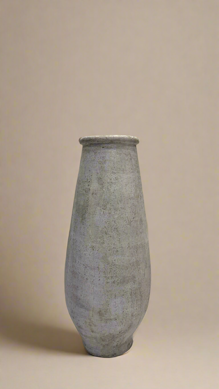 Burning White Vase