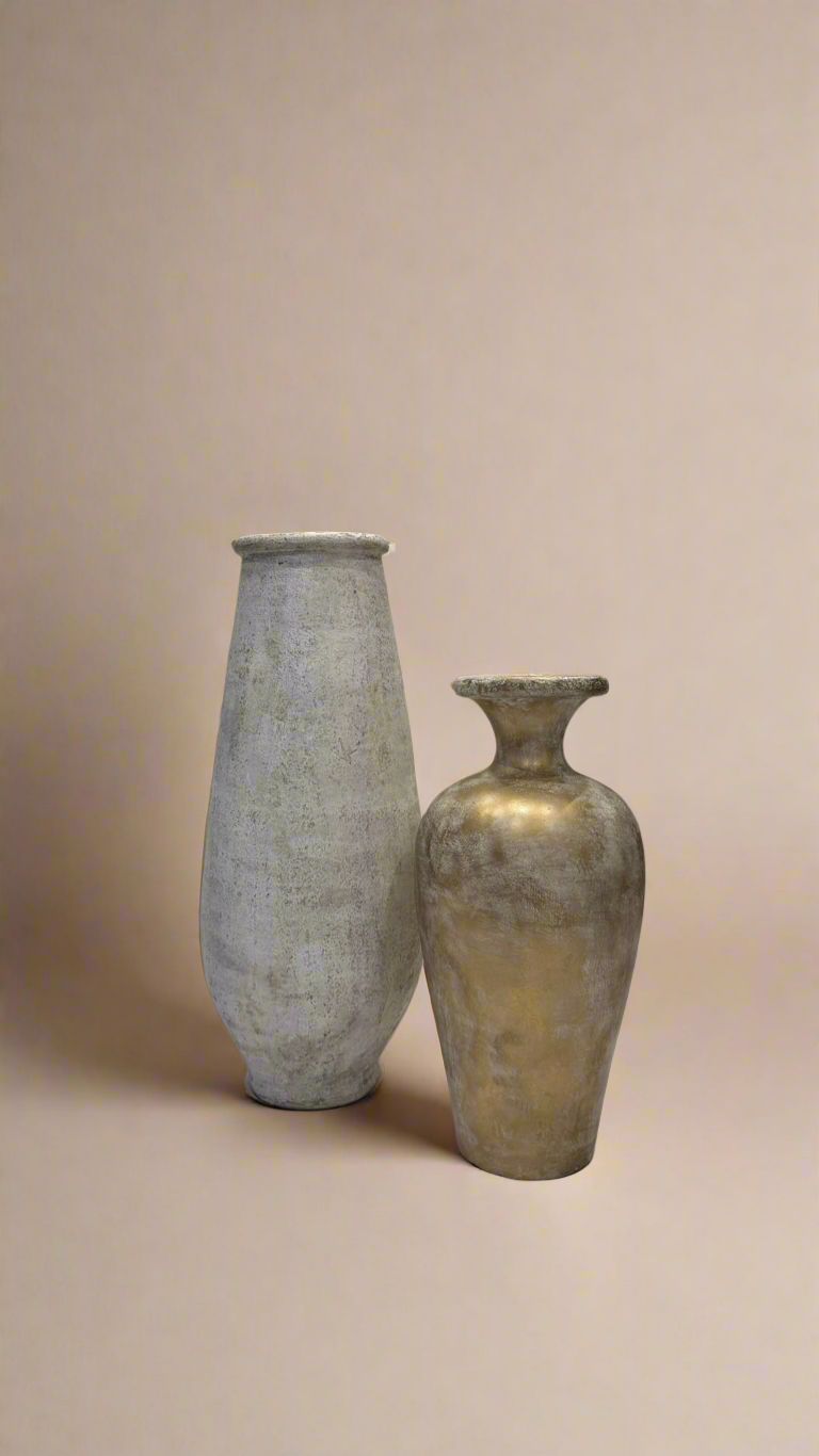 Burning White Vase