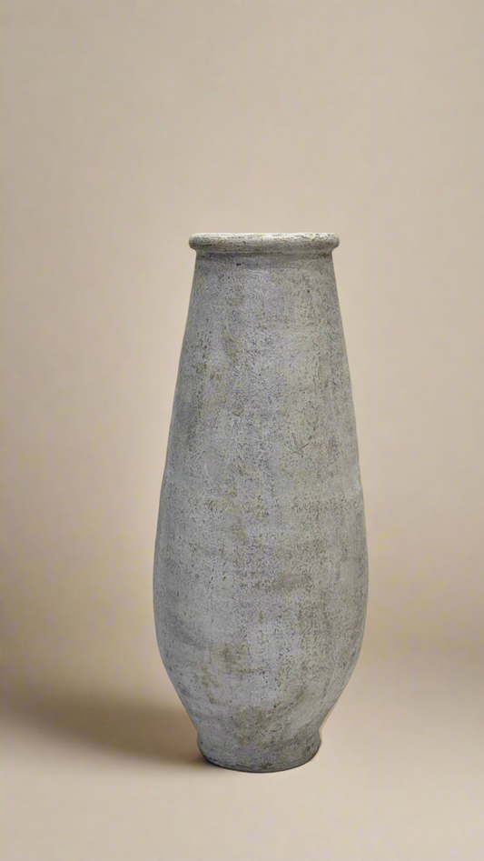 Burning White Vase