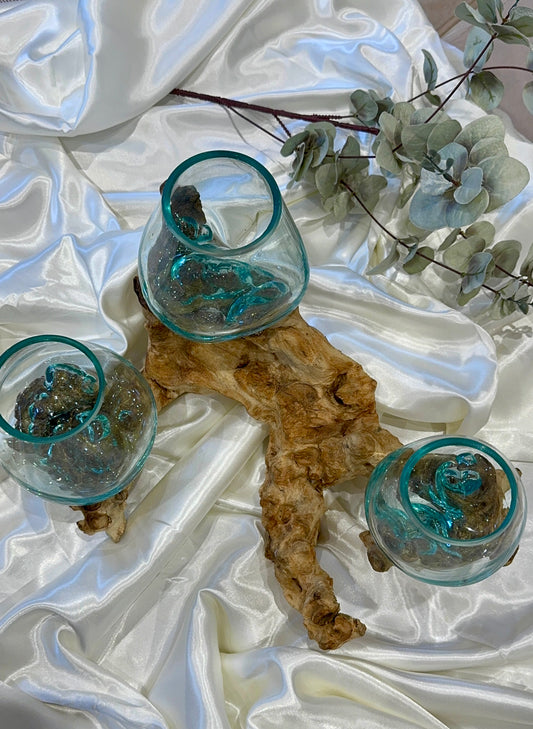 Rootform Glass Sculpture — Triple Vessel
